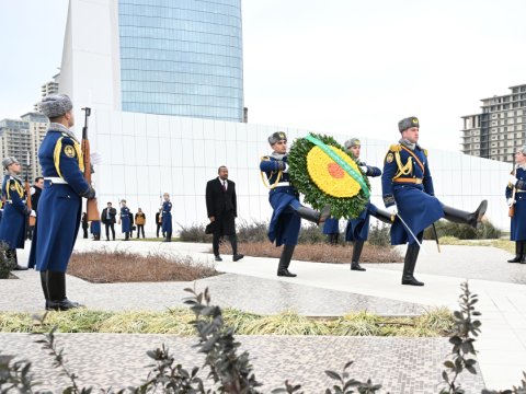 Efiopiyanın Baş naziri Zəfər parkını ziyarət etdi - FOTO