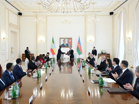 Azərbaycanla Efiopiya arasında bir sıra sənədlər imzalandı