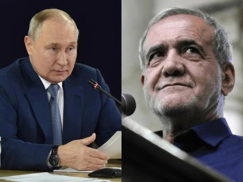 Putin Pezeşkiana başsağlığı verdi