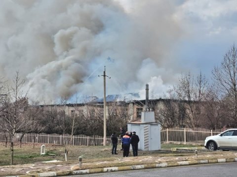 Naxçıvanda hərbi hissədə YANĞIN