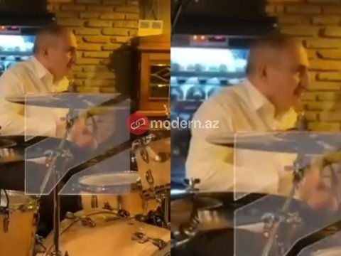 Paşinyan səhnəyə çıxdı - barabanda ifa etdi - VİDEO