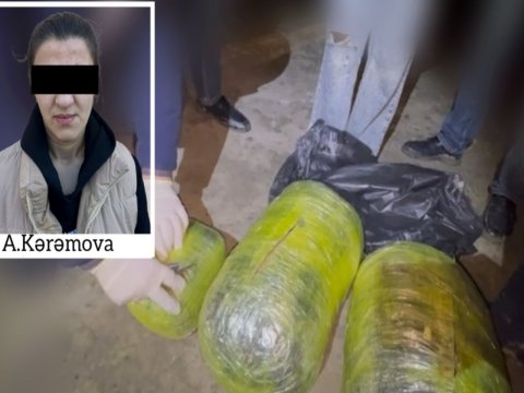 Sabirabadda qadın 14 kq narkotiklə tutuldu