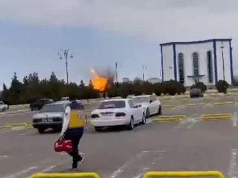 İran Naxçıvan hava limanını vurdu&nbsp;- VİDEO