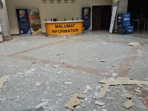 Nahçıvan Havalimanı dron saldırısından bu duruma düştü - FOTOĞRAFLAR