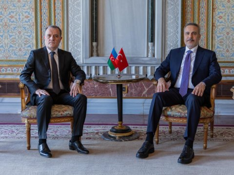 Ceyhun Bayramov Fidanla görüşdü - FOTO