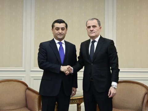 Ceyhun Bayramov&nbsp;özbəkistanlı həmkarı ilə görüşdü&nbsp;