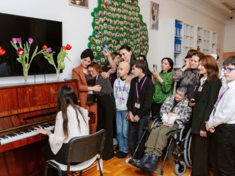 Leyla Əliyeva onlar üçün pianoda ifa etdi&nbsp;- FOTOLAR