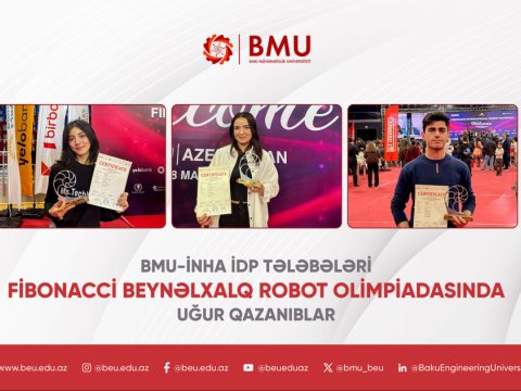 BMU tələbələri robot olimpiadasında uğur qazanıblar
