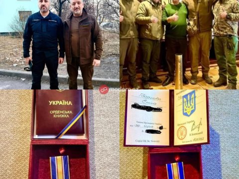 Zelenski azərbaycanlı döyüşçünü təltif etdi