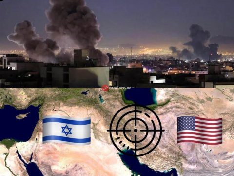 İsrail və ABŞ pilotları Tehranın şərqinə hava hücumları edib