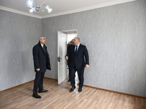 Samir Nuriyev&nbsp;Xocavənddə təmir olunmuş fərdi evə baxdı