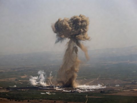İsrail İranın gizli hərbi mərkəzini vurdu - FOTO