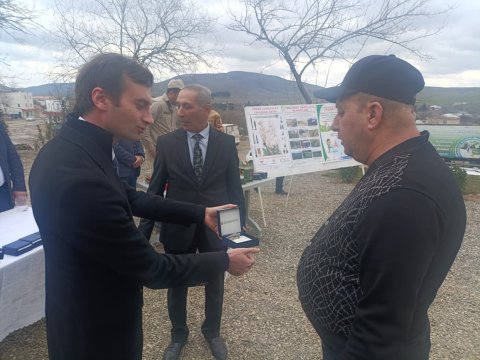 Xocəvəndə köçən 11 ailəyə açarlar təqdim edildi - FOTOLAR