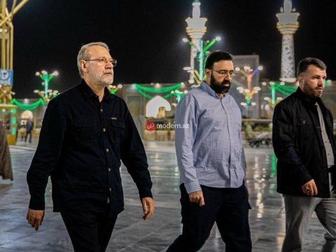 Laricani, oğlu və təhlükəsizlik rəisi - SON FOTO