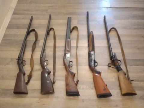 Polisdən əməliyyat: 7 qanunsuz tüfəng müsadirə edildi