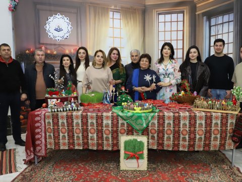 Bayram günlərində təhsil işçiləri bir araya gəldi - FOTOLAR