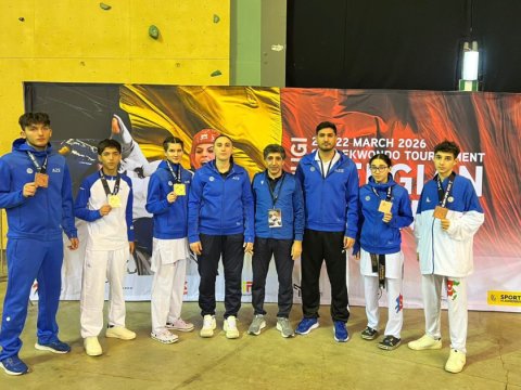 Azərbaycan taekvondoçuları Belçikada 6&nbsp;medal qazanıblar