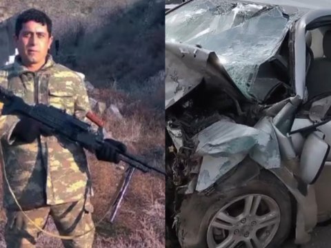 Qəzada ölən sürücü qazi imiş - FOTO