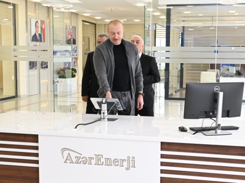 Prezident açılışda - FOTOLAR