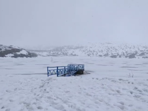 Naxçıvana qar yağır