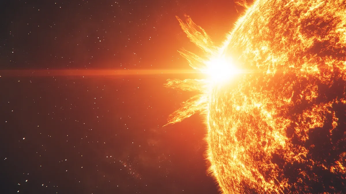 Günəşdə güclü partlayış