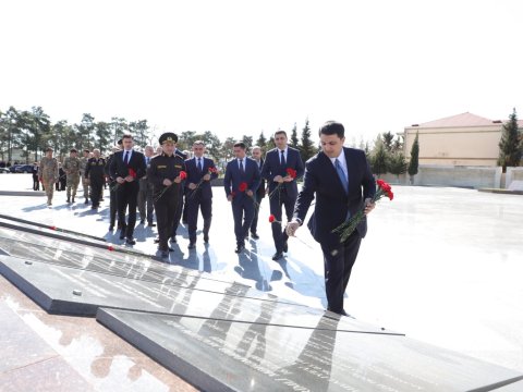 Neftçalada Aprel döyüşlərinin ildönümü qeyd olunub - FOTO