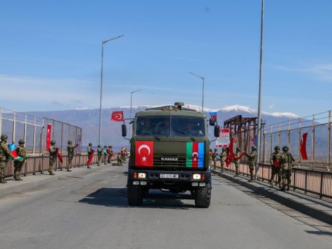Hərbçilərimiz Türkiyəyə yola düşdülər - FOTOLAR