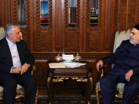 Allahşükür Paşazadə İran səfiri ilə görüşdü, başsağlığı verdi