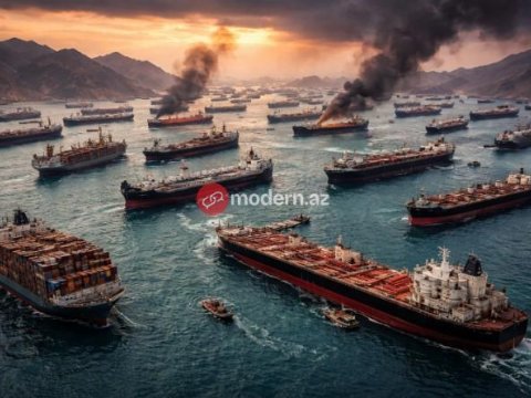 Dünya ticarətinin boğazı sıxıldı -&nbsp;3 min gəmi Hörmüzdə ilişdi