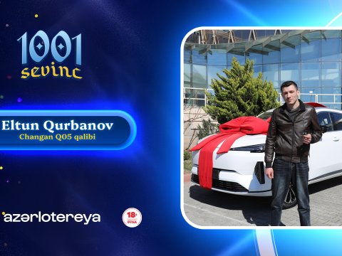 Şəmkirli 22 yaşlı gənc &ldquo;1001 Sevinc&rdquo;dən avtomobil qazandı&nbsp;