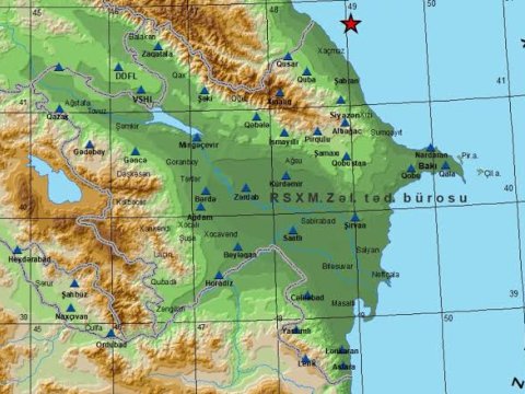 Xəzər dənizində ZƏLZƏLƏ oldu