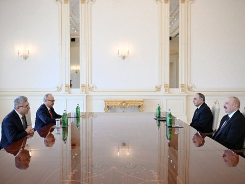 Prezident&nbsp;Muhsin Şentürkü qəbul edib - FOTOLAR