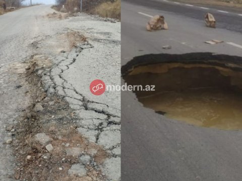 Yollarda çökmənin əsas səbəbi açıqlandı: iqlimə uyğun qurulmayıb