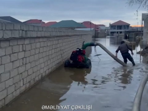 Yağışlarla əlaqədar təhlükəsizik tədbirləri görülür - VİDEO