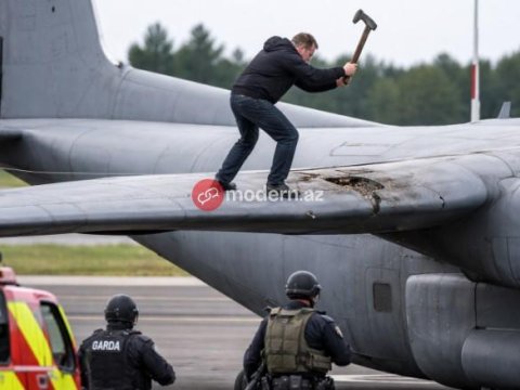 ABŞ hərbi təyyarəsinə BALTALI&nbsp;HÜCUM