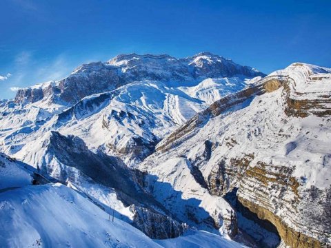 Şahdağa qar yağıb - FAKTİKİ HAVA