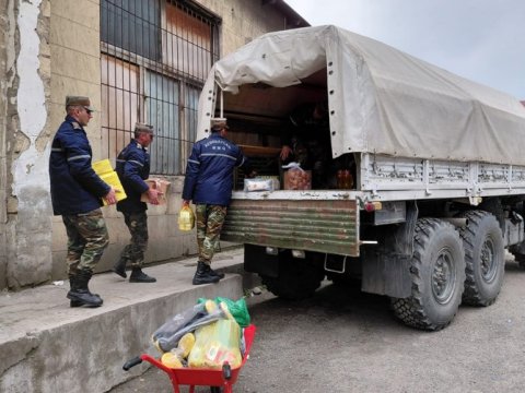 Qubada&nbsp;torpaq sürüşməsi - Rayonla kəndlərin əlaqəsi kəsildi