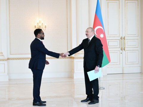 Prezident yeni səfirin etimadnaməsini qəbul edib - Görüntülər