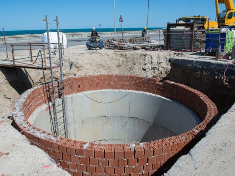 Pirşağıda&nbsp;kanalizasiya kollektorları tikilir - VİDEO