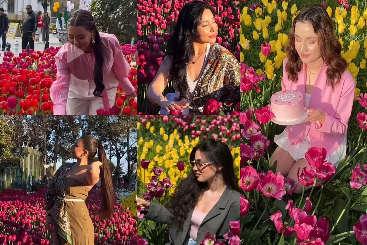 Bulvarda gülləri əzənlər bloqerlər imiş - ADLAR - FOTO