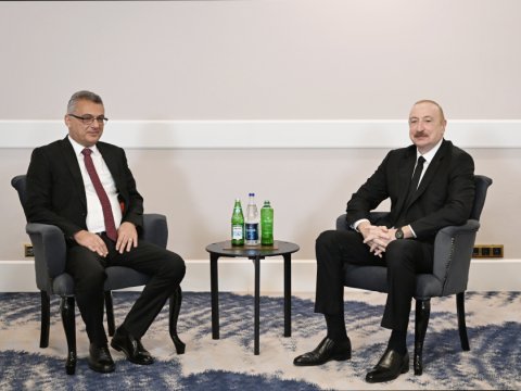 İlham Əliyev Şimali Kiprin Prezidenti ilə&nbsp;görüşdü&nbsp;