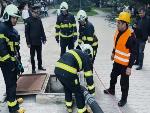 Gəncədə şərti yanğın:&nbsp;nöqsanlar aşkar olundu - VİDEO
