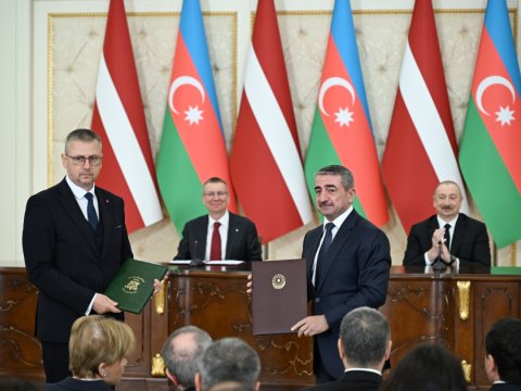 Azərbaycan-Latviya sənədləri mübadilə edildi - YENİLƏNİB