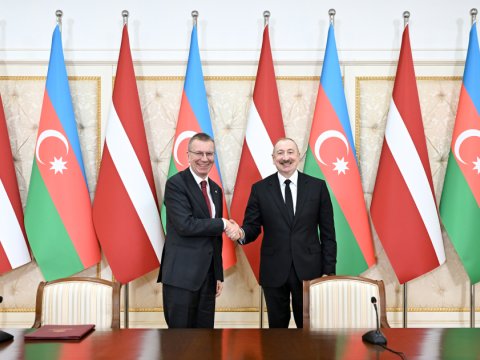 Edqars Rinkeviçs&nbsp;İlham Əliyevi ölkəsinə səfərə dəvət etdi