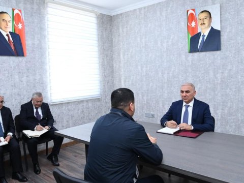 Vüqar Əhmədov Şuşada vətəndaşları&nbsp;qəbul edib