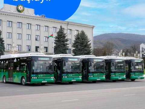 Xankəndidə şəhərdaxili avtobuslar&nbsp;fəaliyyətə başlayır