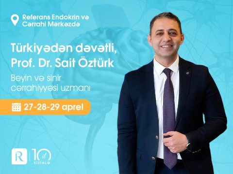 Tanınmış beyin cərrahı Bakıda pasiyentləri qəbul edəcək