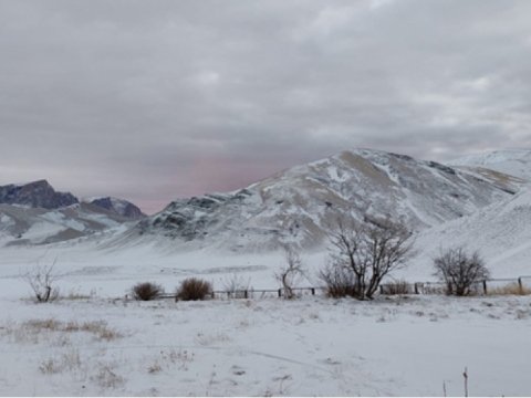 Daşkəsən və Gədəbəyə qar yağır