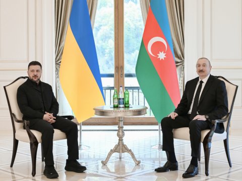 Ukrayna ilə əməkdaşlığımızın çox güclü siyasi təməli var - İlham Əliyev