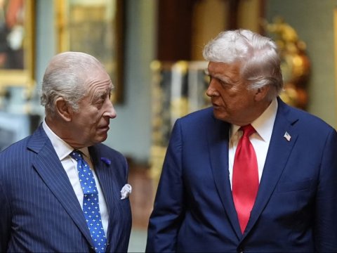 Is the British King's visit to the US postponed?
